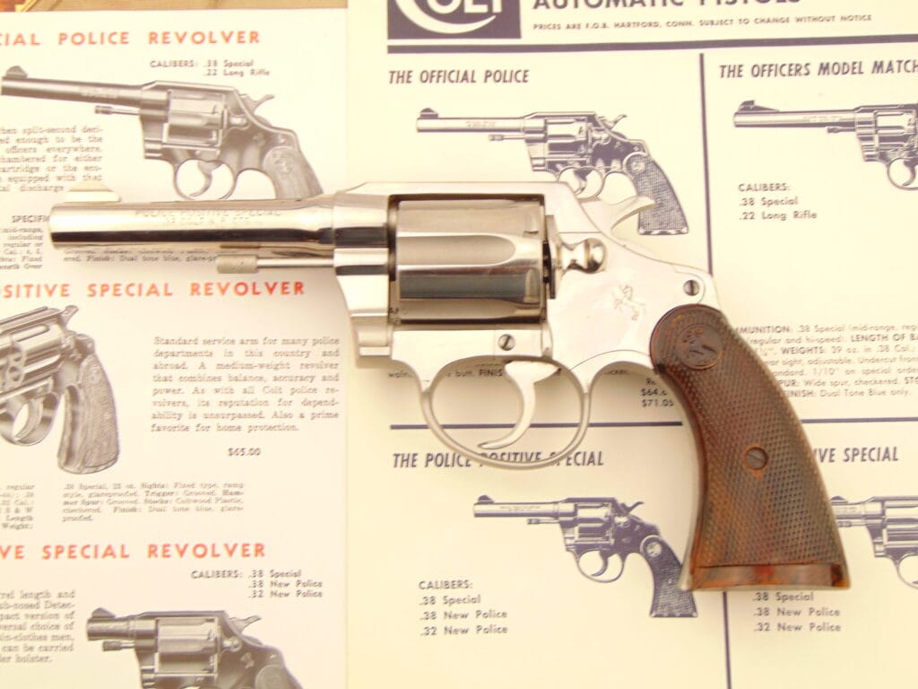 Colt-King Super Target Official Police Heavy Barrrel Revolver 38 Special